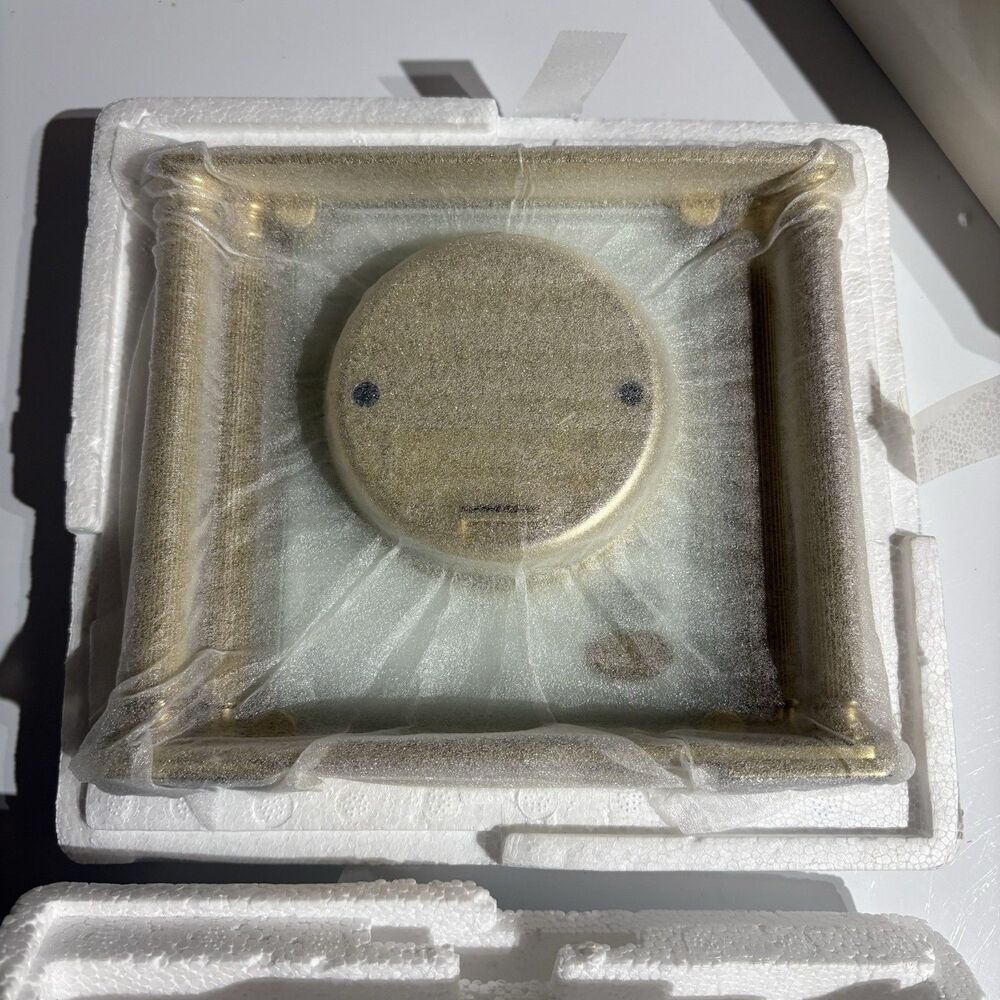 Howard Miller 613-627 Athens Solid Brass and Beveled Glass Table Clock NEW - Picture 3 of 4